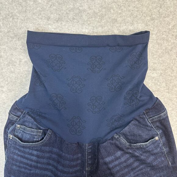 Jessica Simpson Maternity Jegging S Dark Wash Denim Secret Fit Belly Skinny Leg - Picture 5 of 14